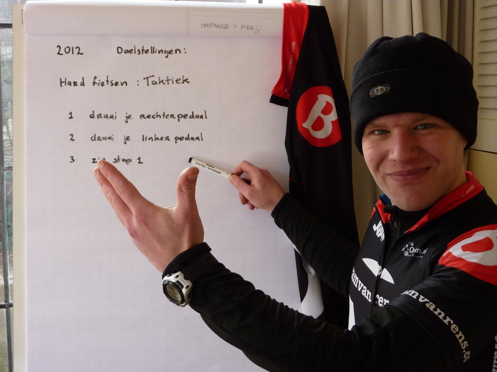 Hard fietsen, taktiek 2012, bron: Bram van Rens